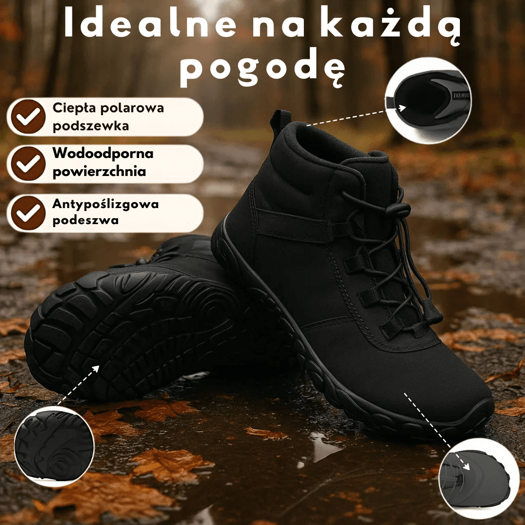Wodoodporne i Antypoślizgowe Buty Barefoot Jesień-Zima