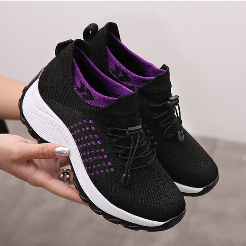 Wygodne Buty Damskie Stretch Comfort z Amortyzacją i Elastyczną Podeszwą